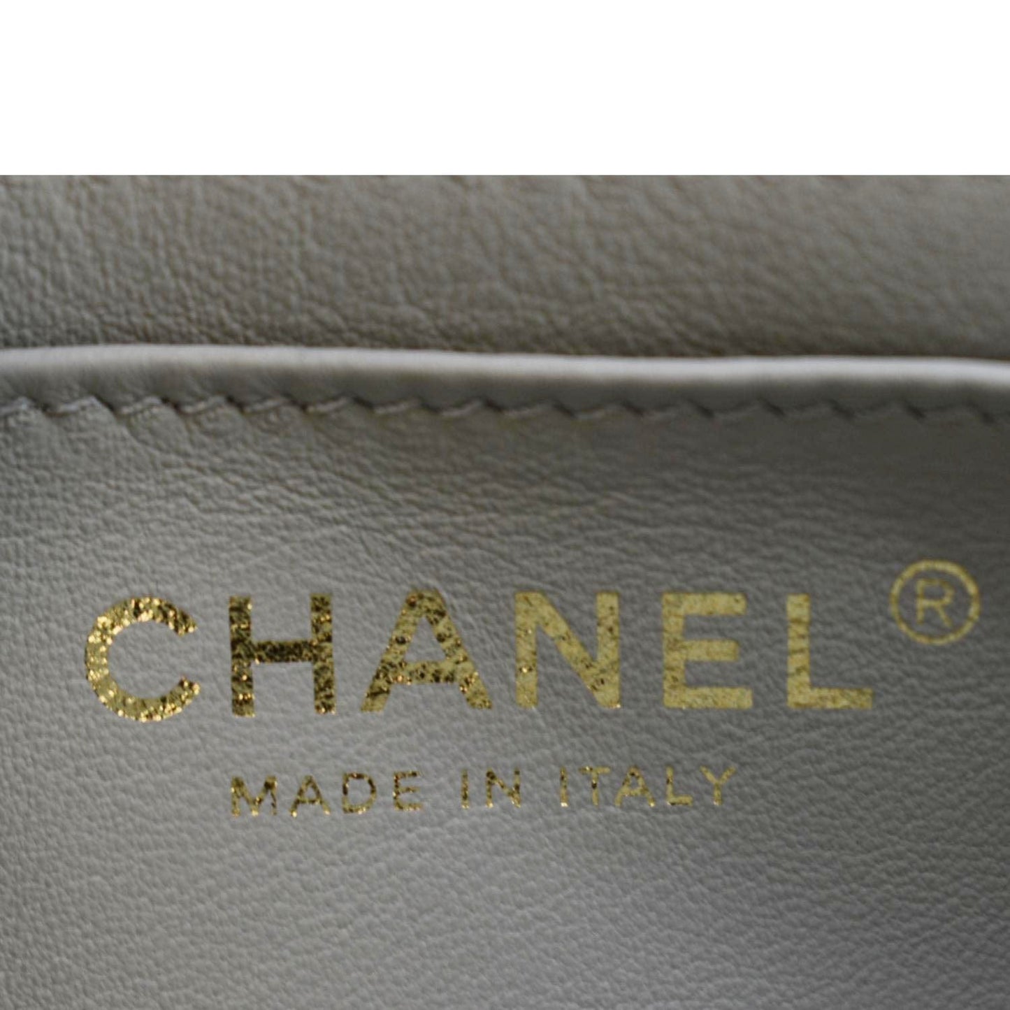 CHANEL CC Pearl Crush Mini Flap Quilted Lambskin Leather Shoulder Bag Light Grey