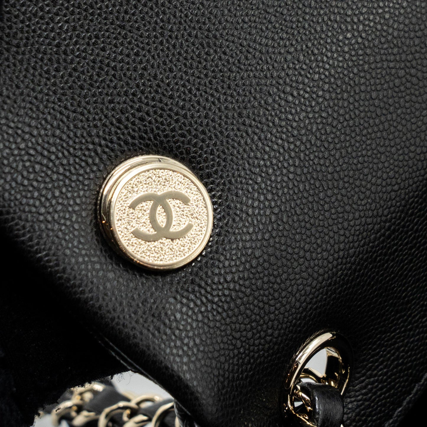 Chanel 23k Triple Pocket Backpack Caviar Black L(Microchip)
