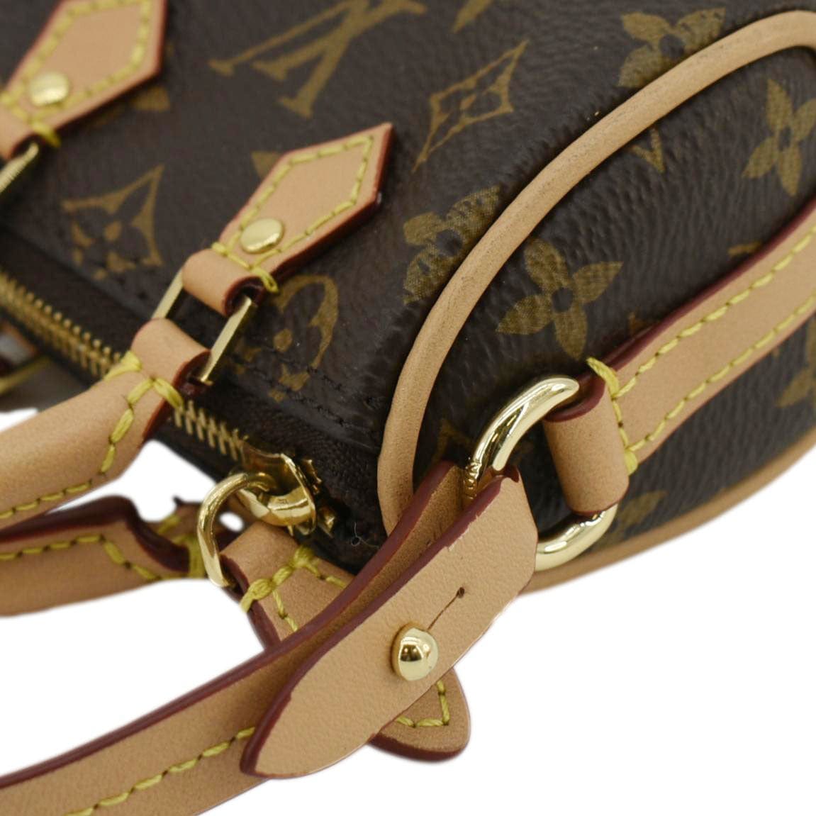 LOUIS VUITTON  Monogram Canvas Bag Charm Brown