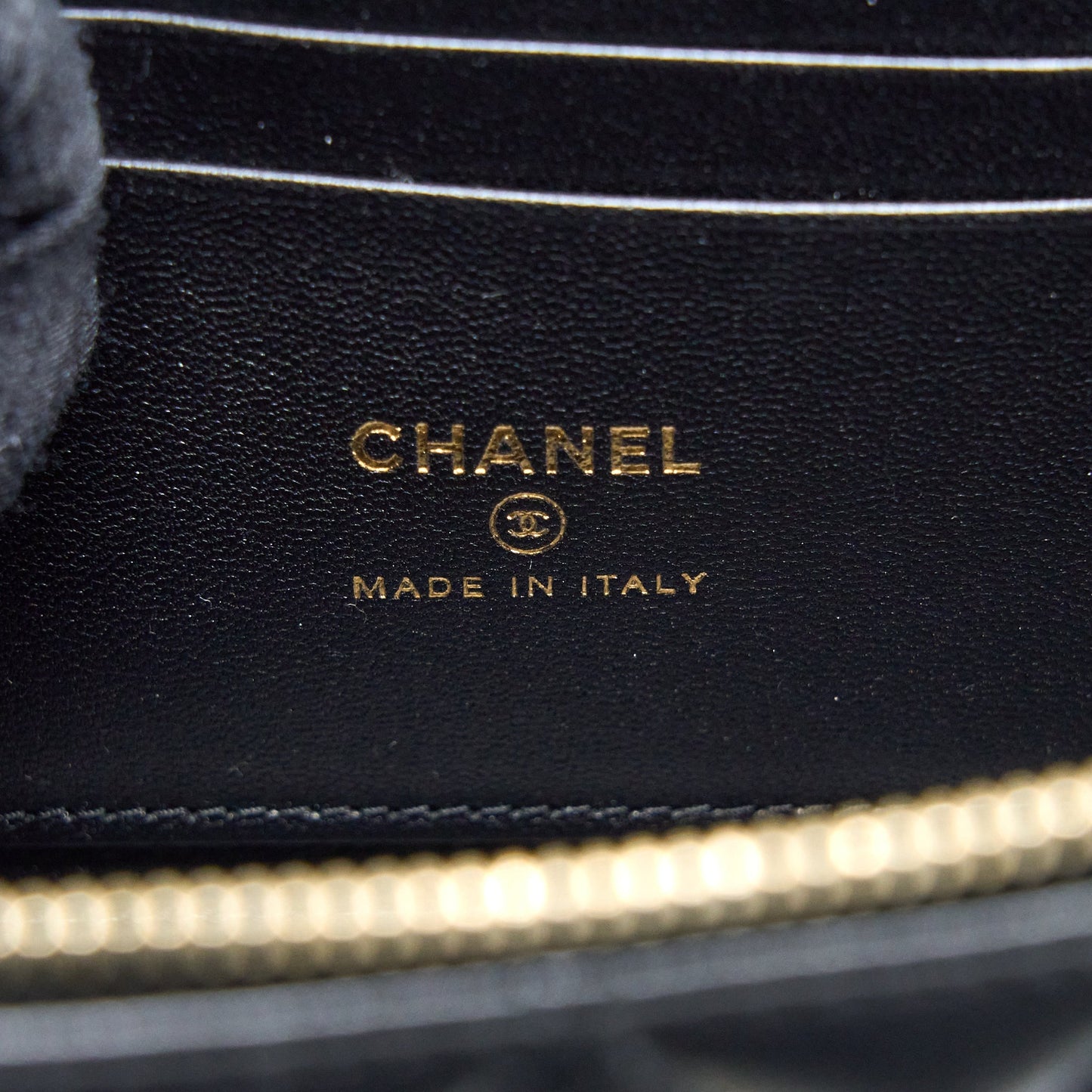 Chanel 22A Top Handle Long Vanity Case Lambskin Black L