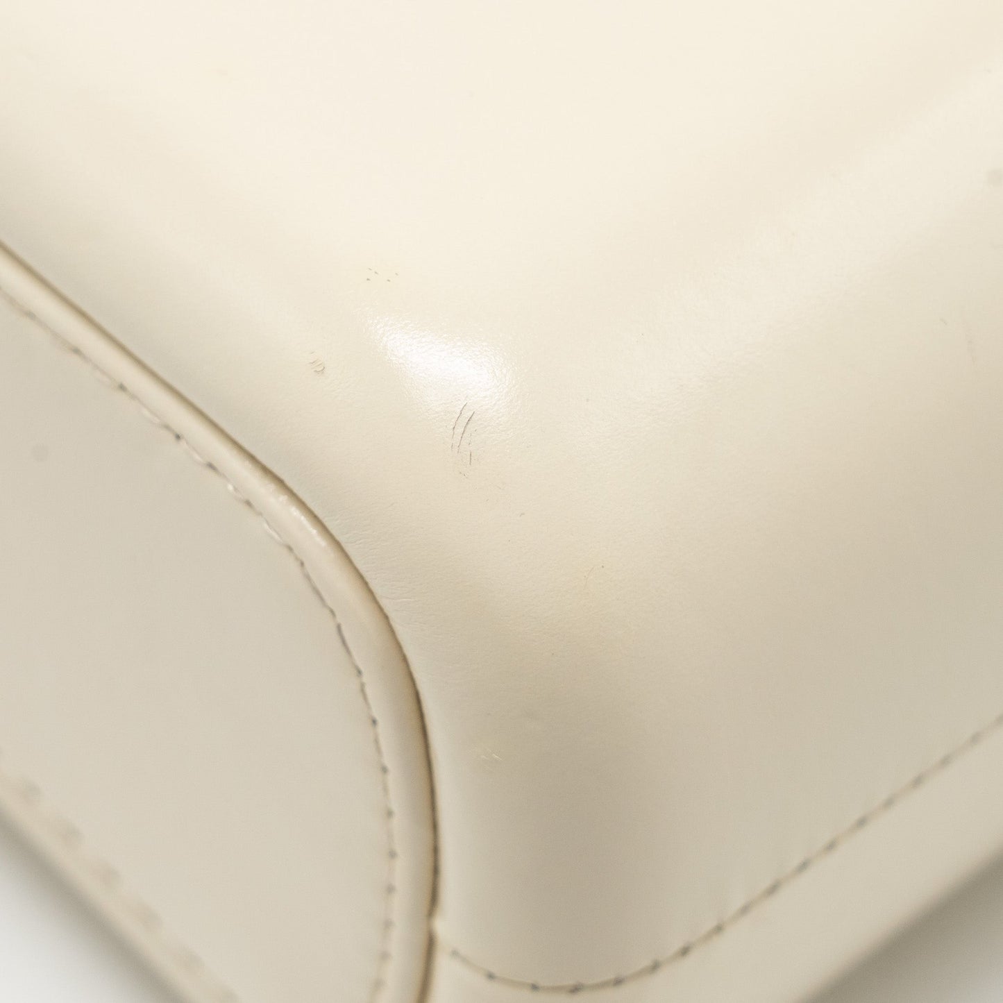 Chanel Large Gabrielle Hobo Bag Aged Calfskin White Multicolour Hardware