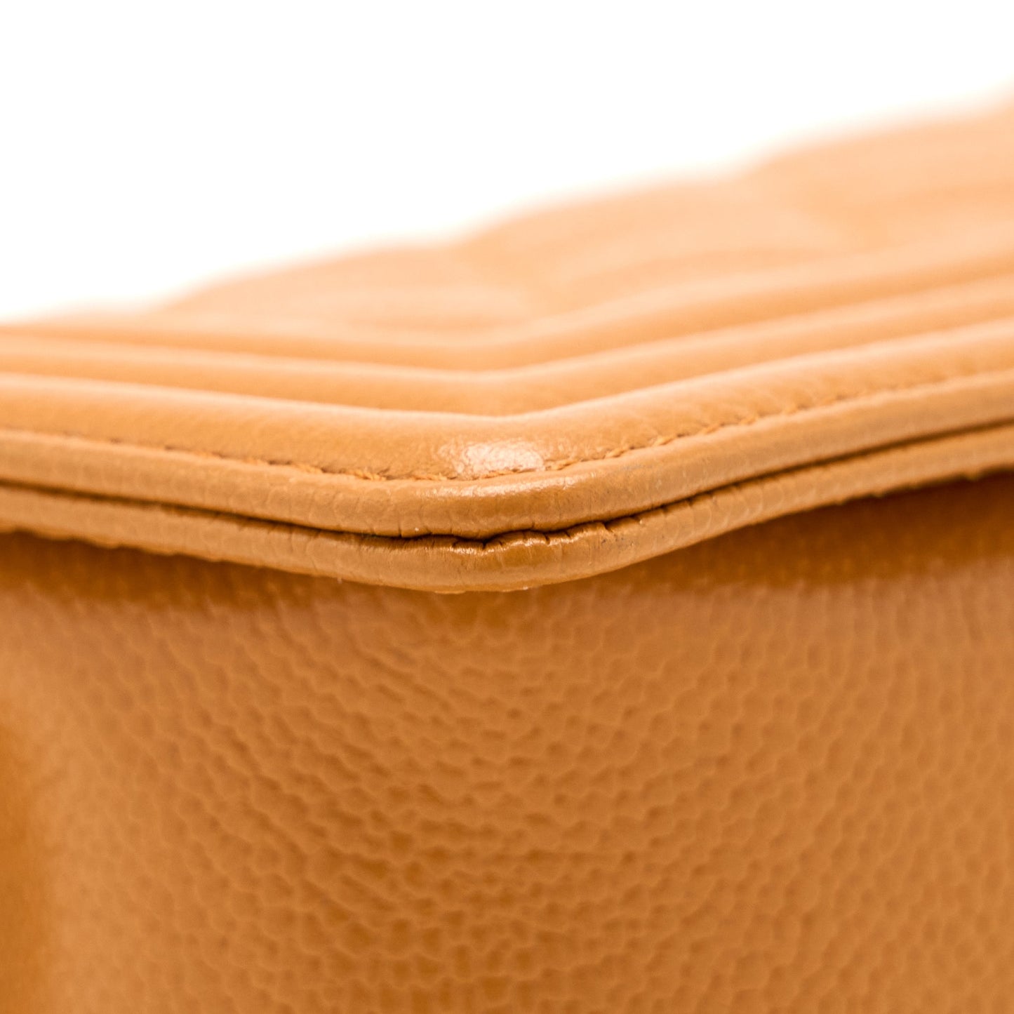 Chanel Small Boy Bag Caviar 21A NC630 Caramel L (Microchip)