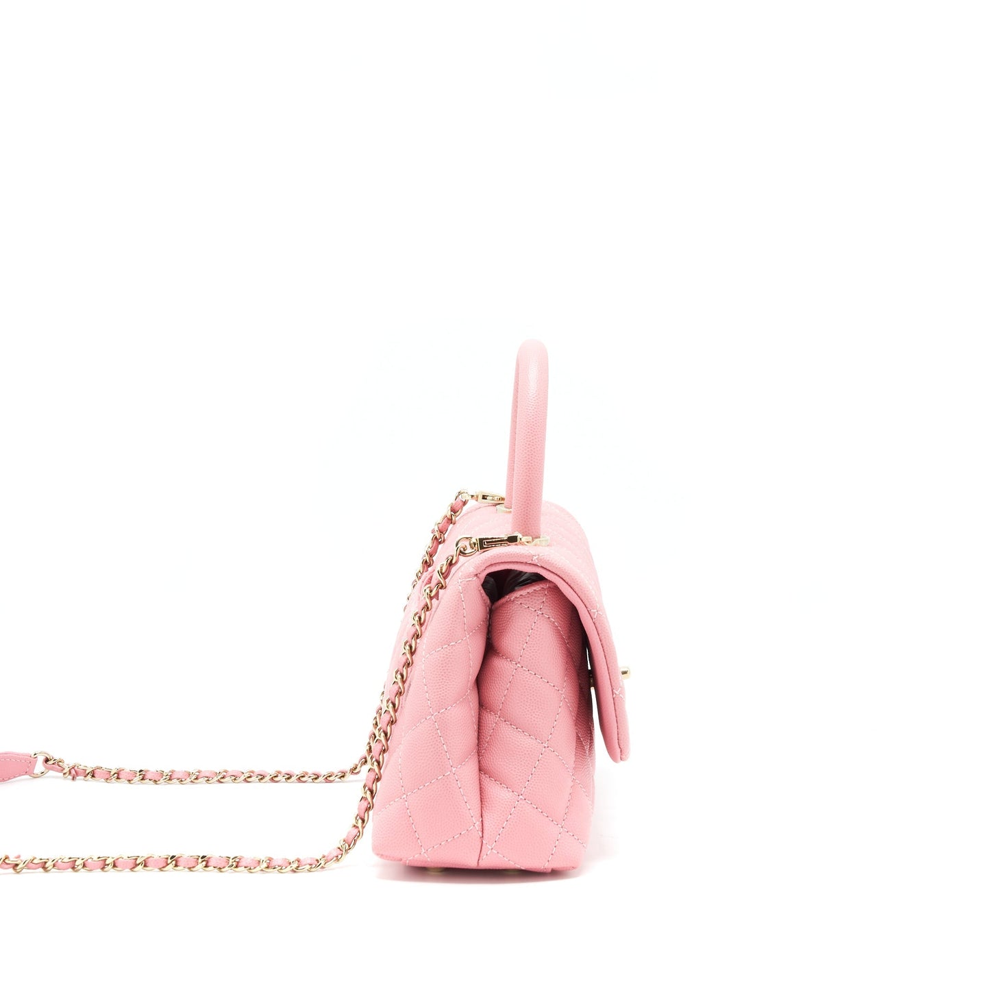 Chanel Small Coco Handle 24cm Caviar Pink L