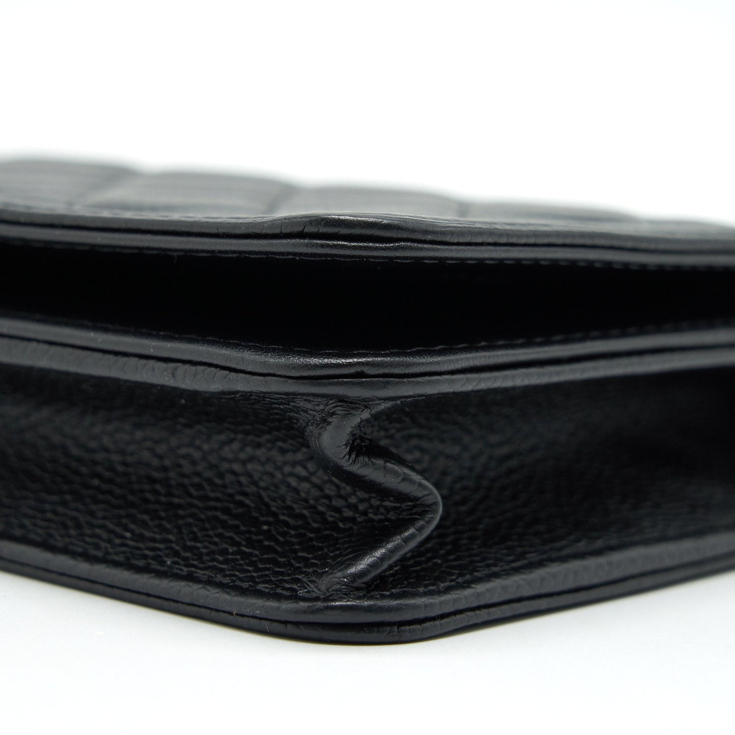 Chanel Leboy Wallet On Chain WOC Caviar Black