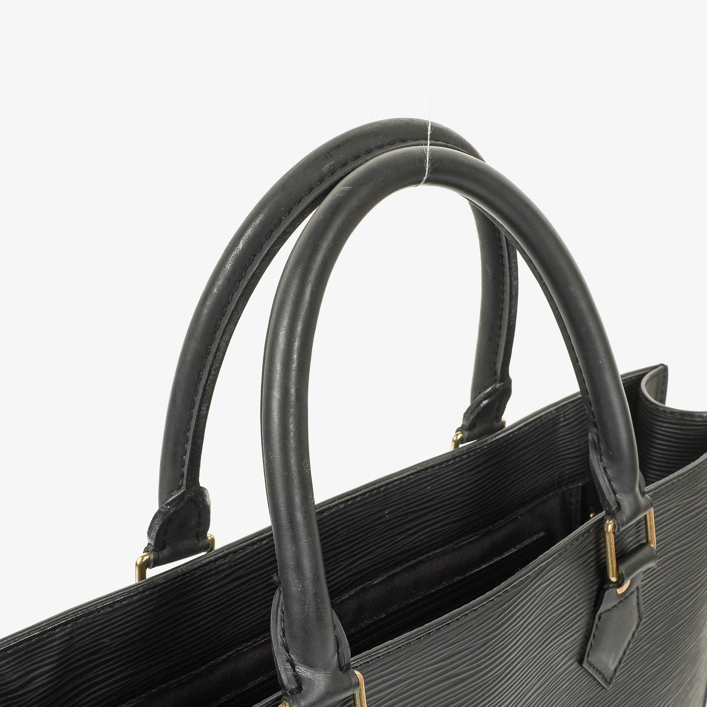 Louis Vuitton Sac Plat Black Epi Leather Bag