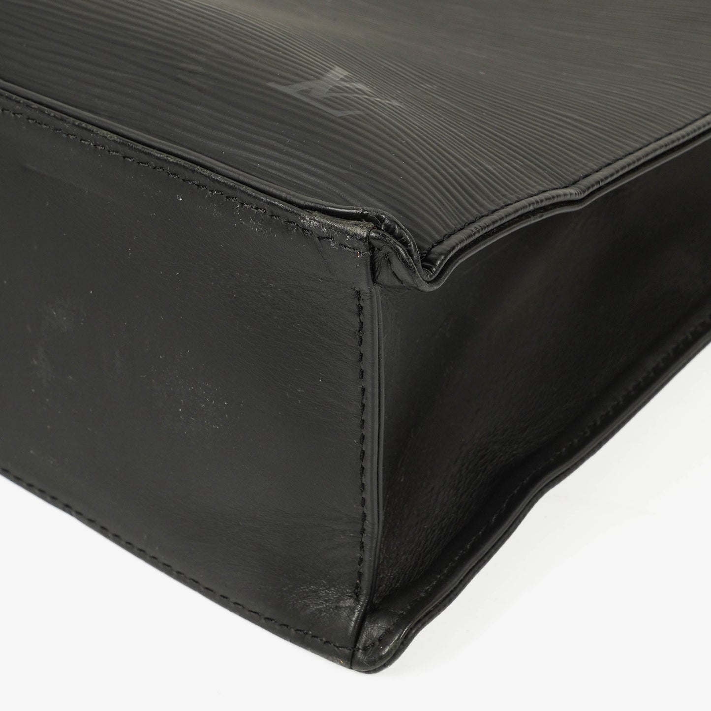 Louis Vuitton Sac Plat Black Epi Leather Bag