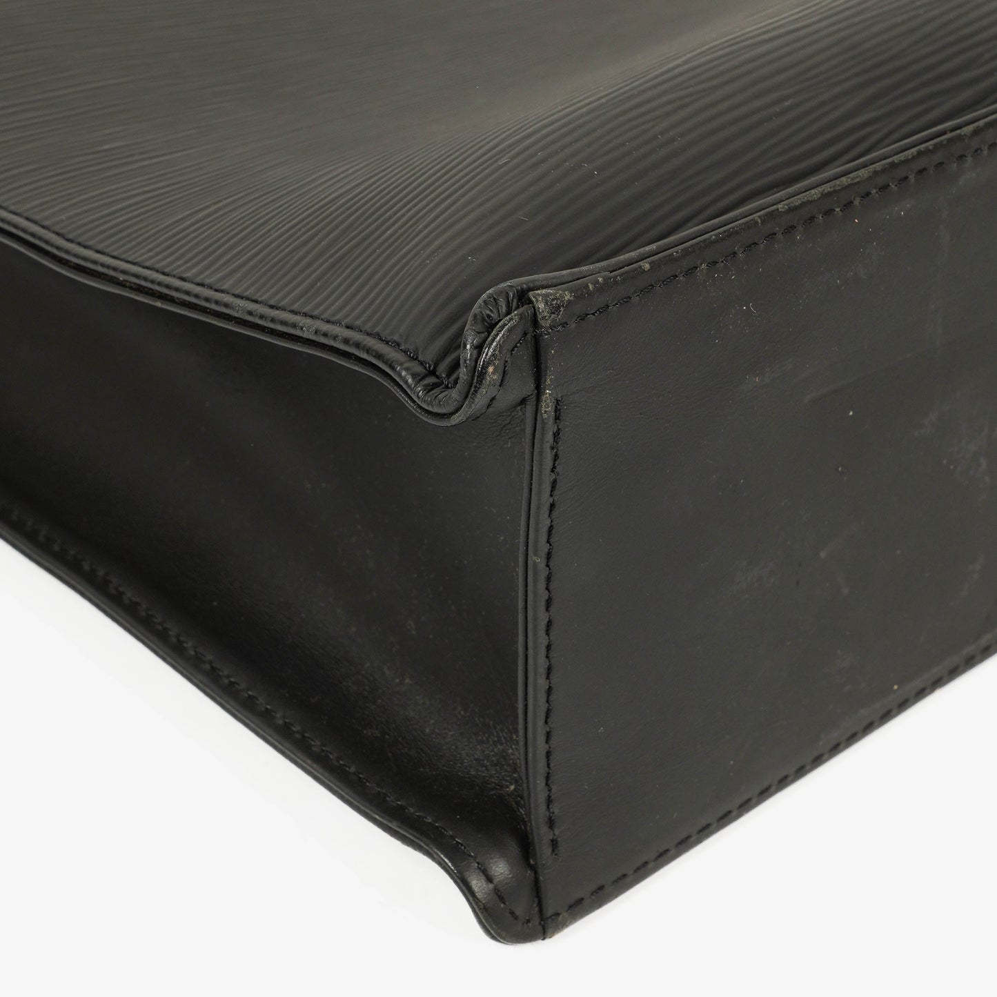 Louis Vuitton Sac Plat Black Epi Leather Bag