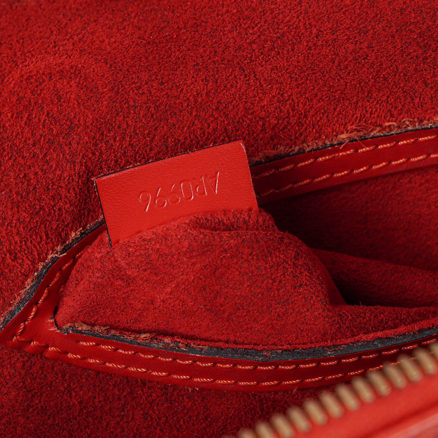 Louis Vuitton Alma PM In Red EPI Leather Handbag