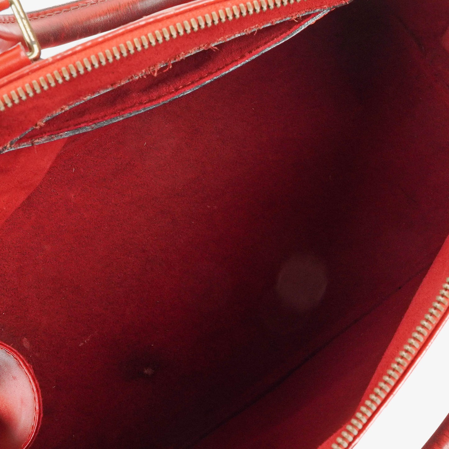 Louis Vuitton Alma PM In Red EPI Leather Handbag