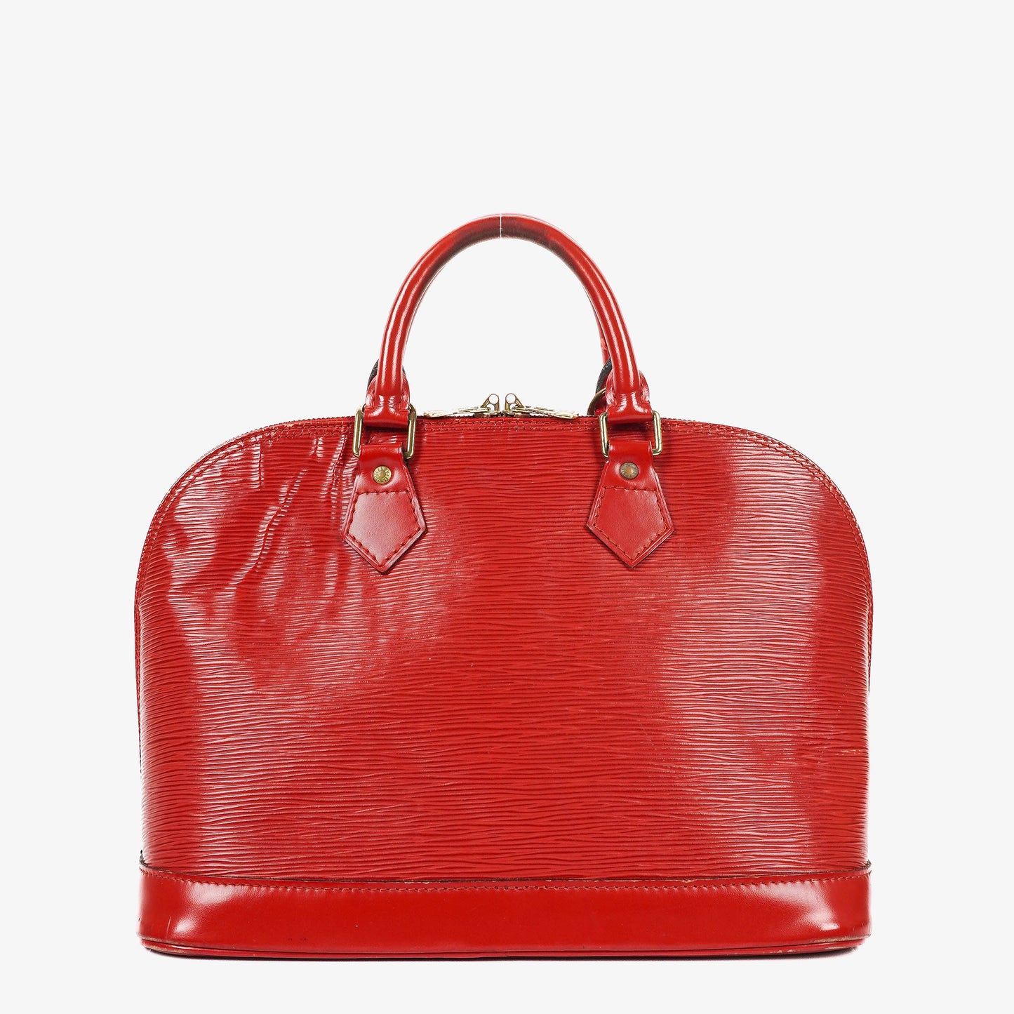 Louis Vuitton Alma PM In Red EPI Leather Handbag