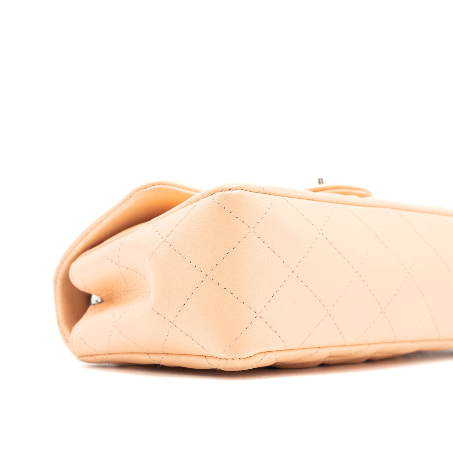 Chanel Mini Rectangular Flap Bag Lambskin Pink