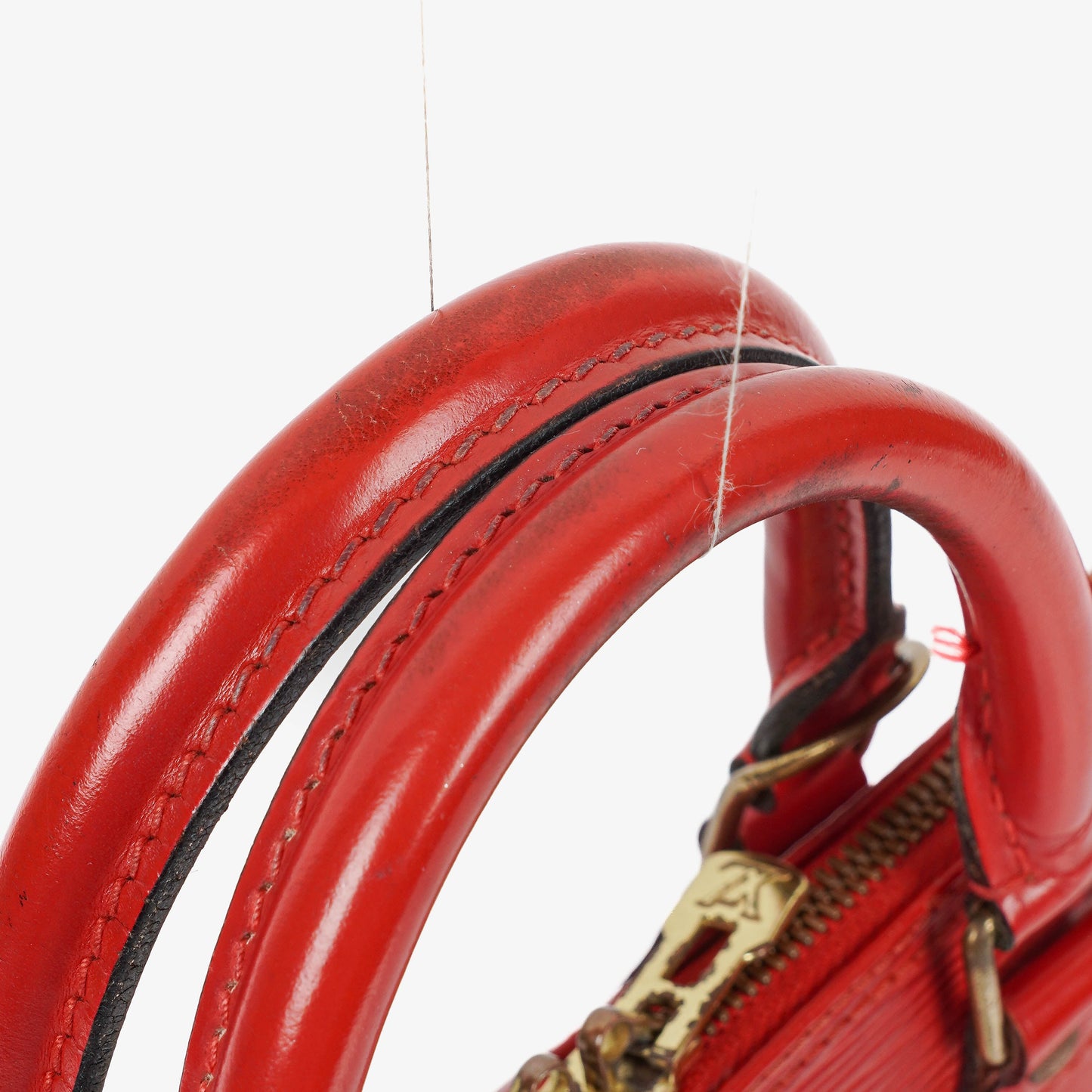 Louis Vuitton Alma PM In Red EPI Leather Handbag