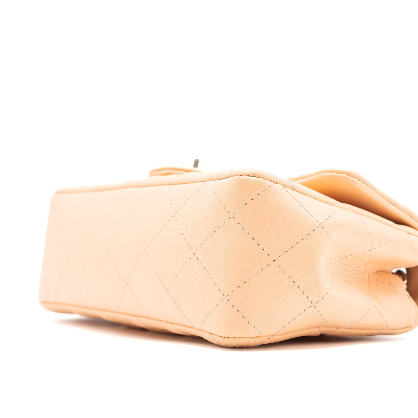 Chanel Mini Rectangular Flap Bag Lambskin Pink