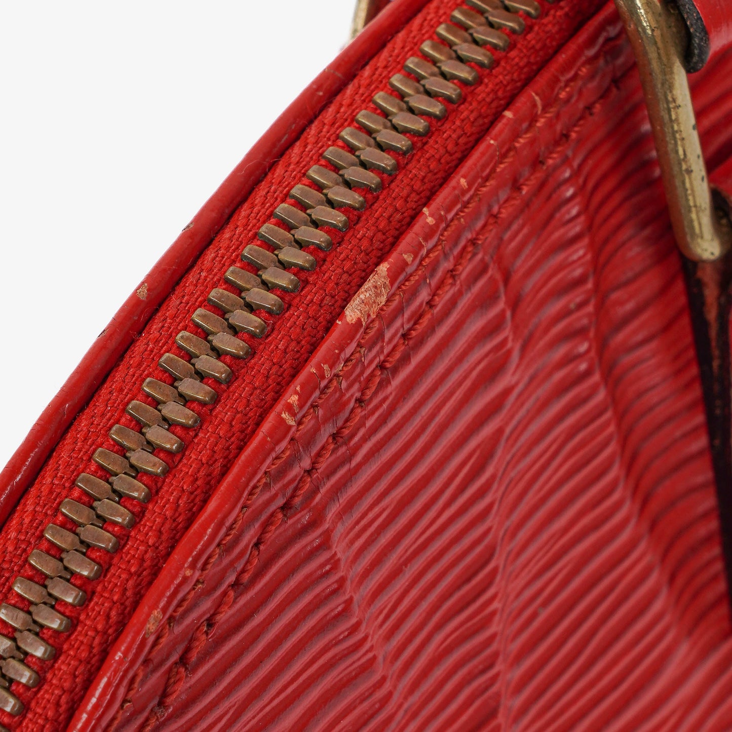 Louis Vuitton Alma PM In Red EPI Leather Handbag