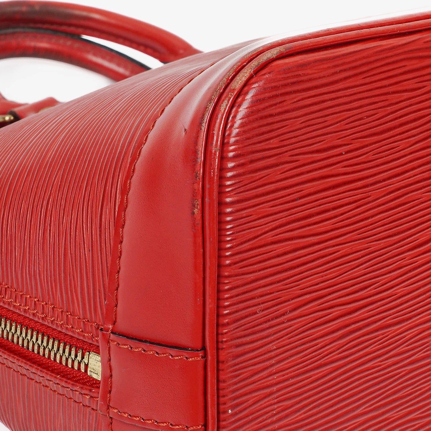 Louis Vuitton Alma PM In Red EPI Leather Handbag