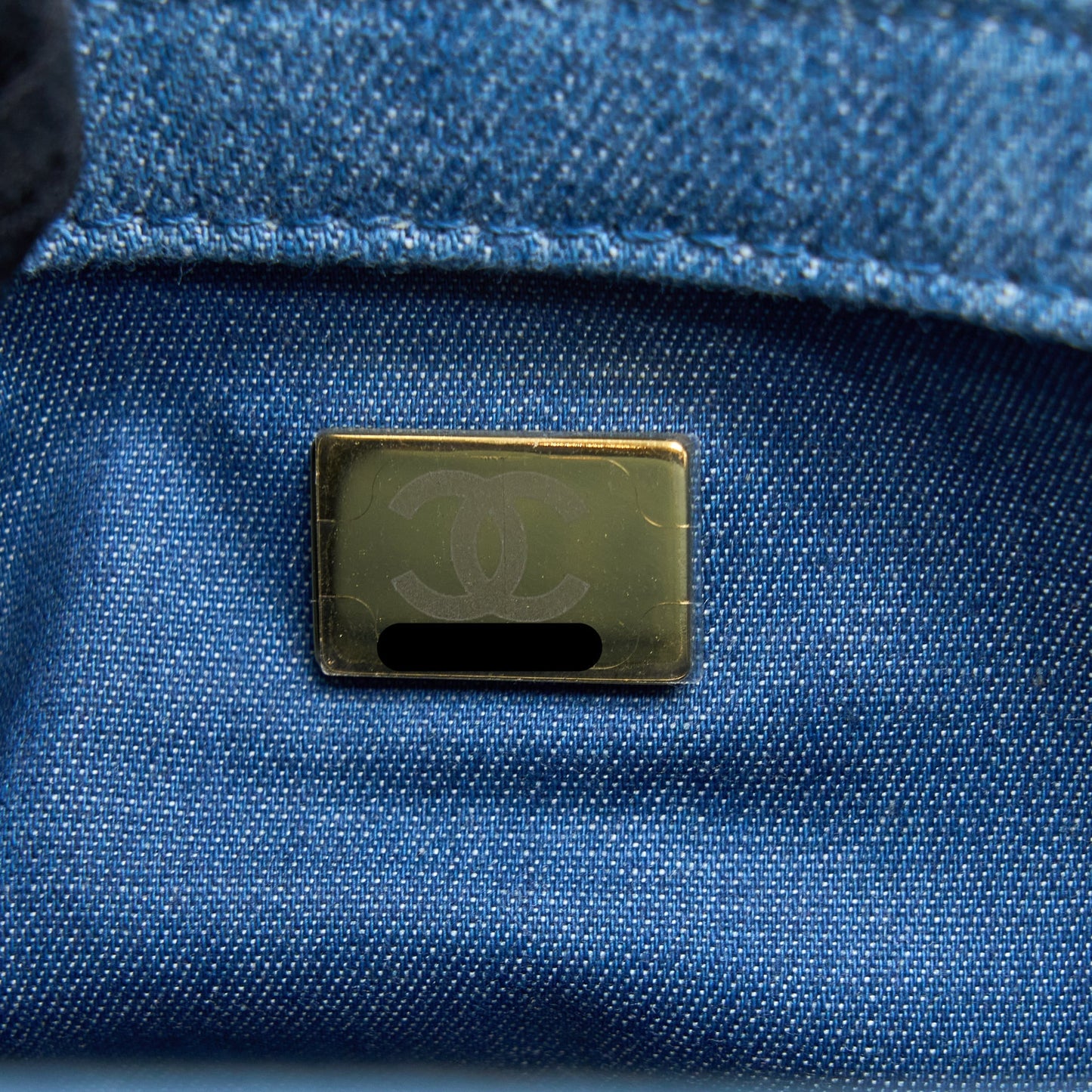 Chanel Pearl Crush Mini Square Flap Bag Denim Brushed  (Microchip)