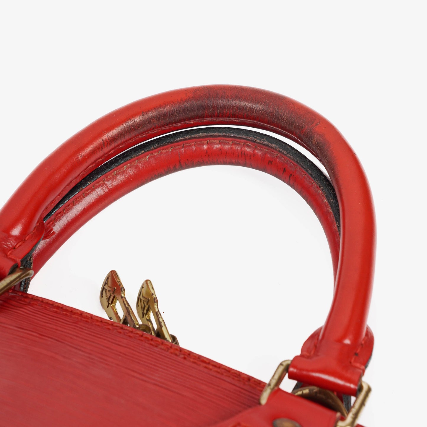 Louis Vuitton Alma PM In Red EPI Leather Handbag