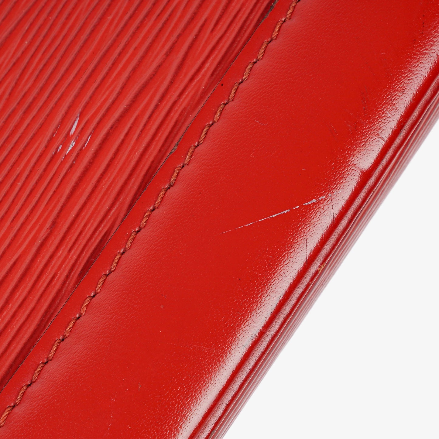 Louis Vuitton Alma PM In Red EPI Leather Handbag