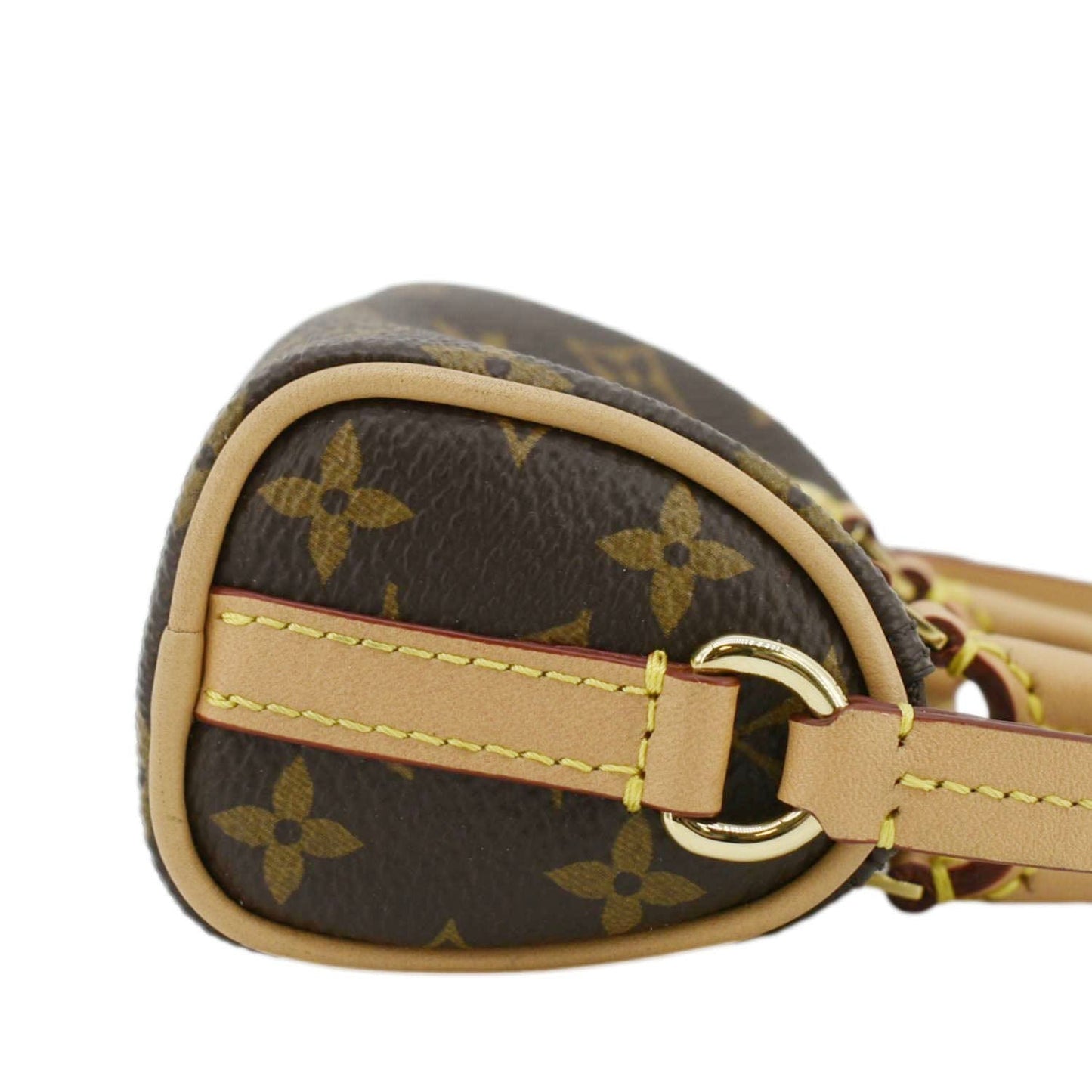LOUIS VUITTON  Monogram Canvas Bag Charm Brown