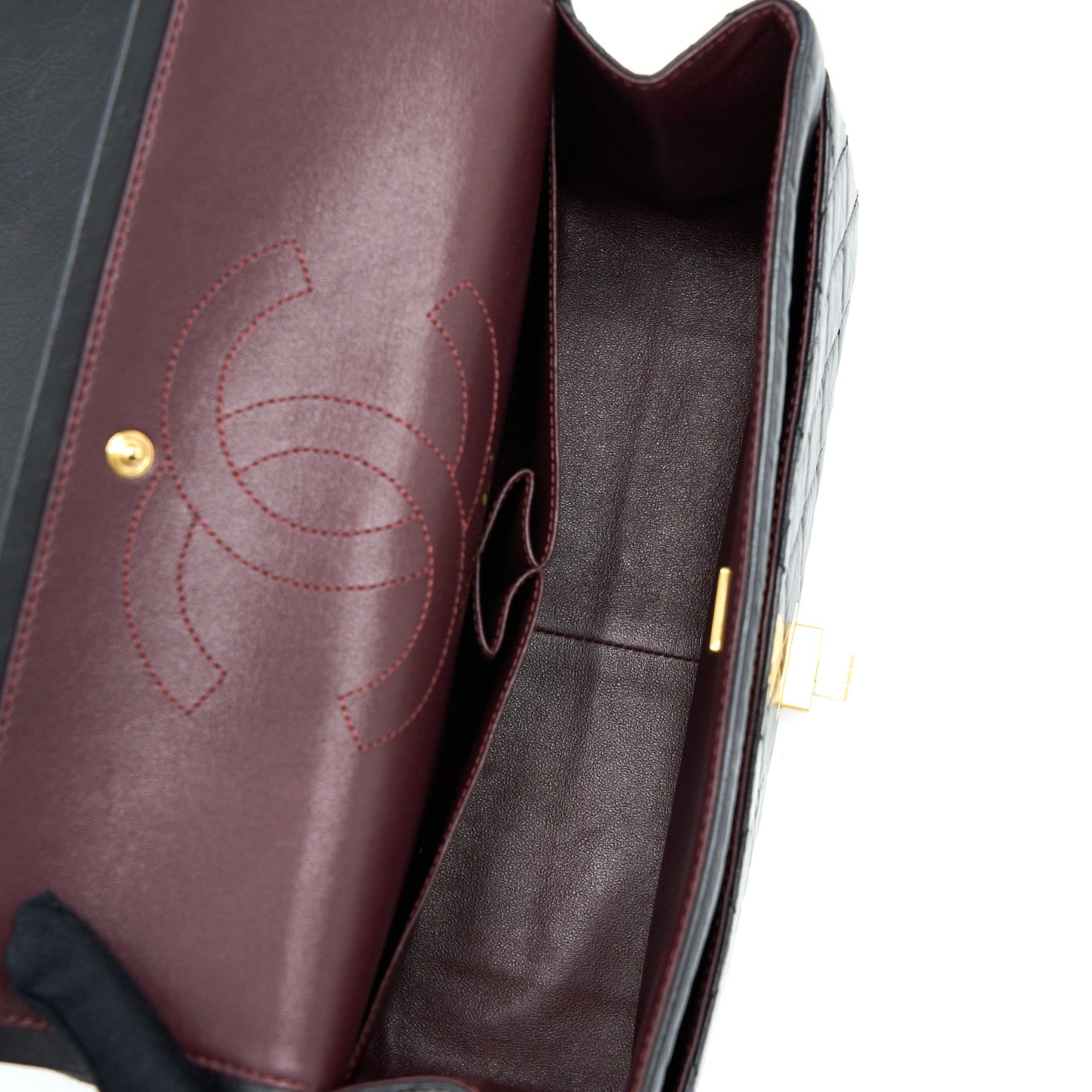 Chanel 2.55 Reissue 226 Aged Calfskin Black Brushed  (Microchip)