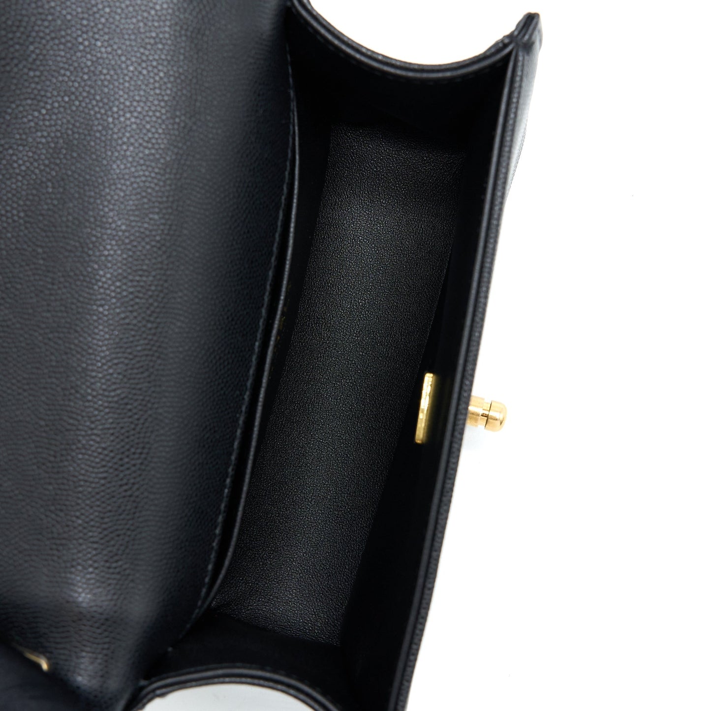 Chanel Small Boy Bag Caviar Black With Brushed (Microchip)