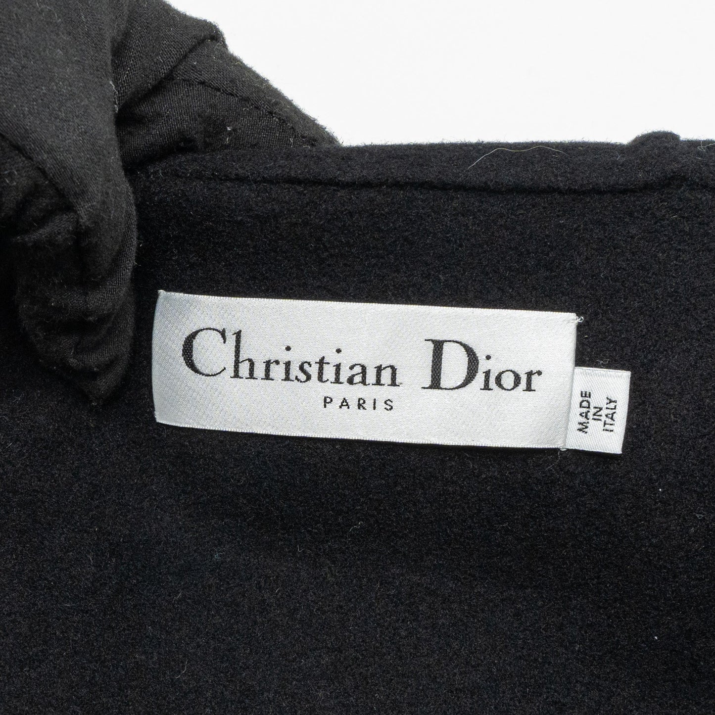 Dior size 34 manteau coat cashmere black