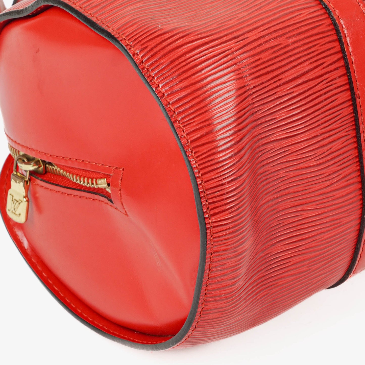 Louis Vuitton Soufflot Handbag In Red Epi Leather