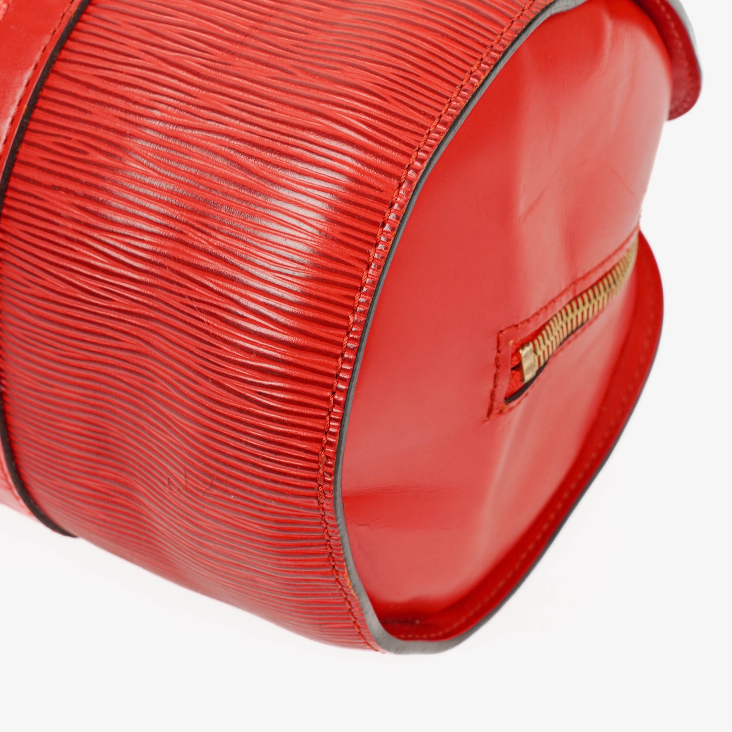 Louis Vuitton Soufflot Handbag In Red Epi Leather