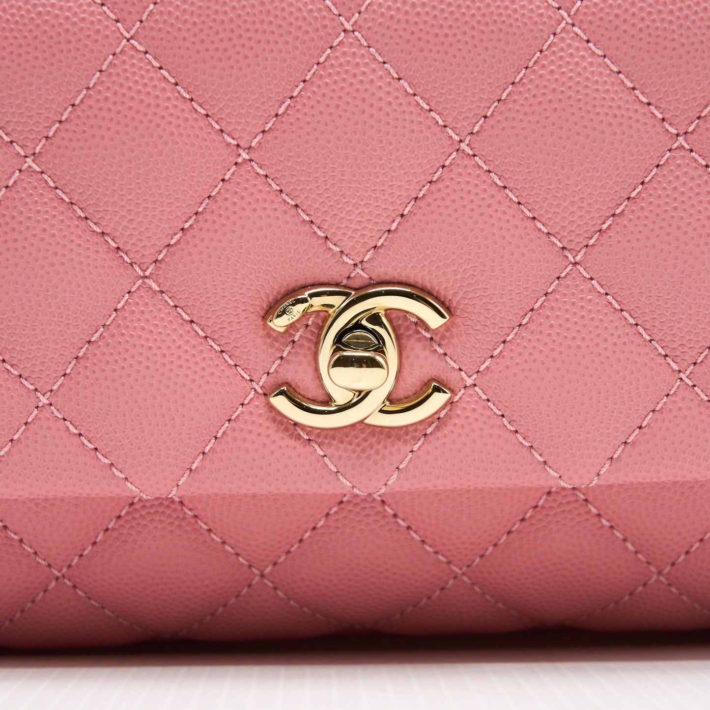 Chanel Small Coco Handle 24cm Caviar Pink L