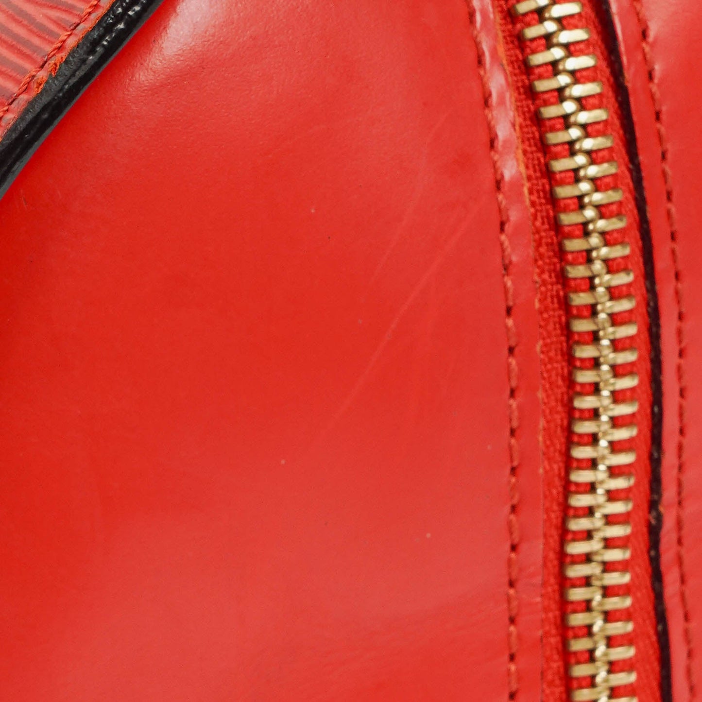 Louis Vuitton Soufflot Handbag In Red Epi Leather