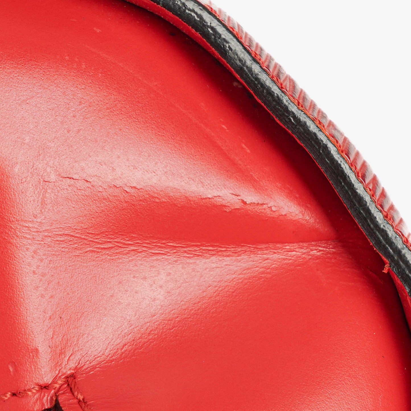 Louis Vuitton Soufflot Handbag In Red Epi Leather