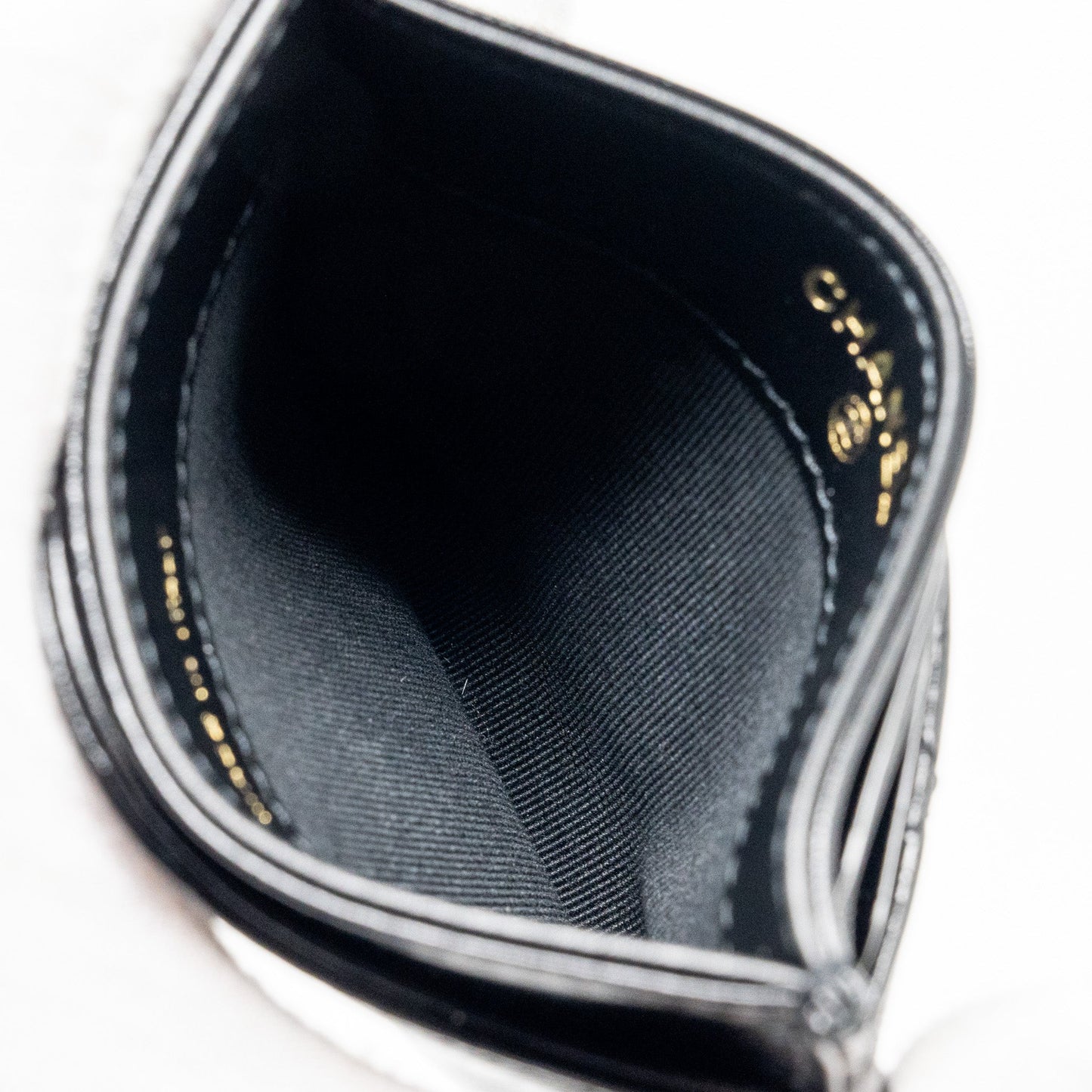 Chanel 31 card holder shiny goatskin black L (microchip)