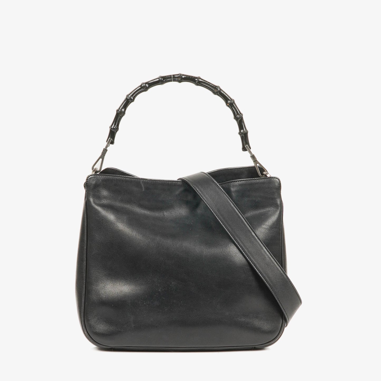 Gucci Leather Bamboo Top Handle Bag