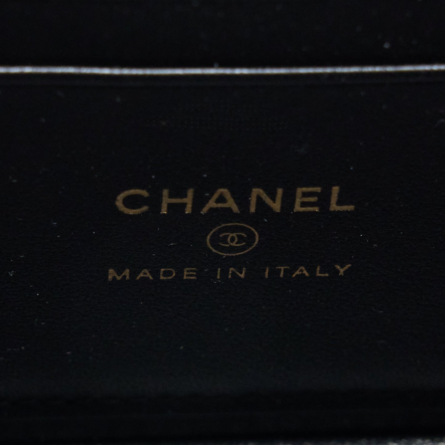 Chanel 22A Top Handle Long Vanity With Chain Lambskin Black L