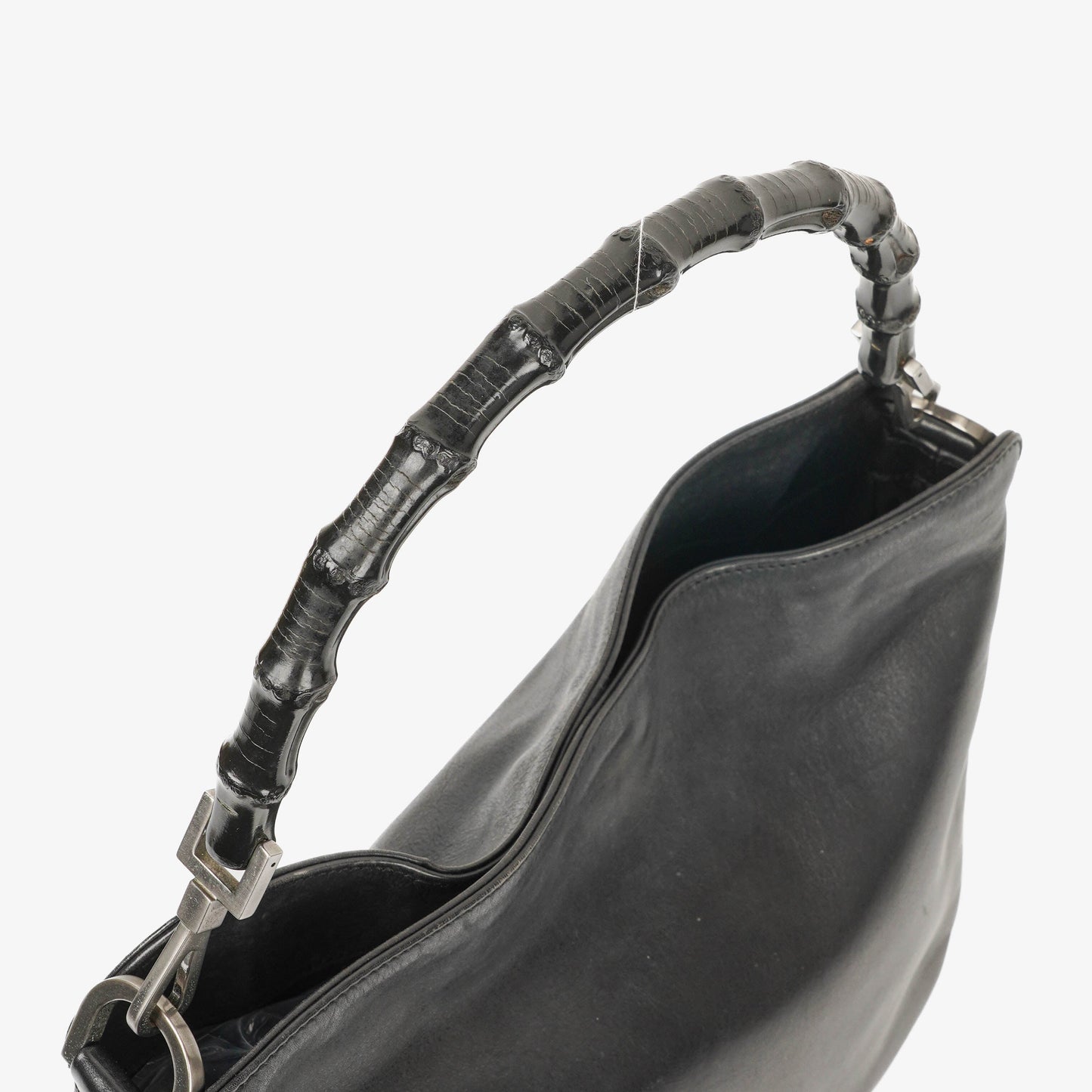 Gucci Leather Bamboo Top Handle Bag