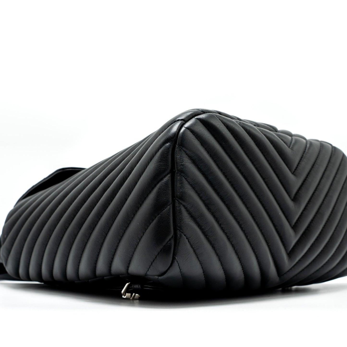 Chanel Urban Spirit Backpack Chevron Calfskin Black
