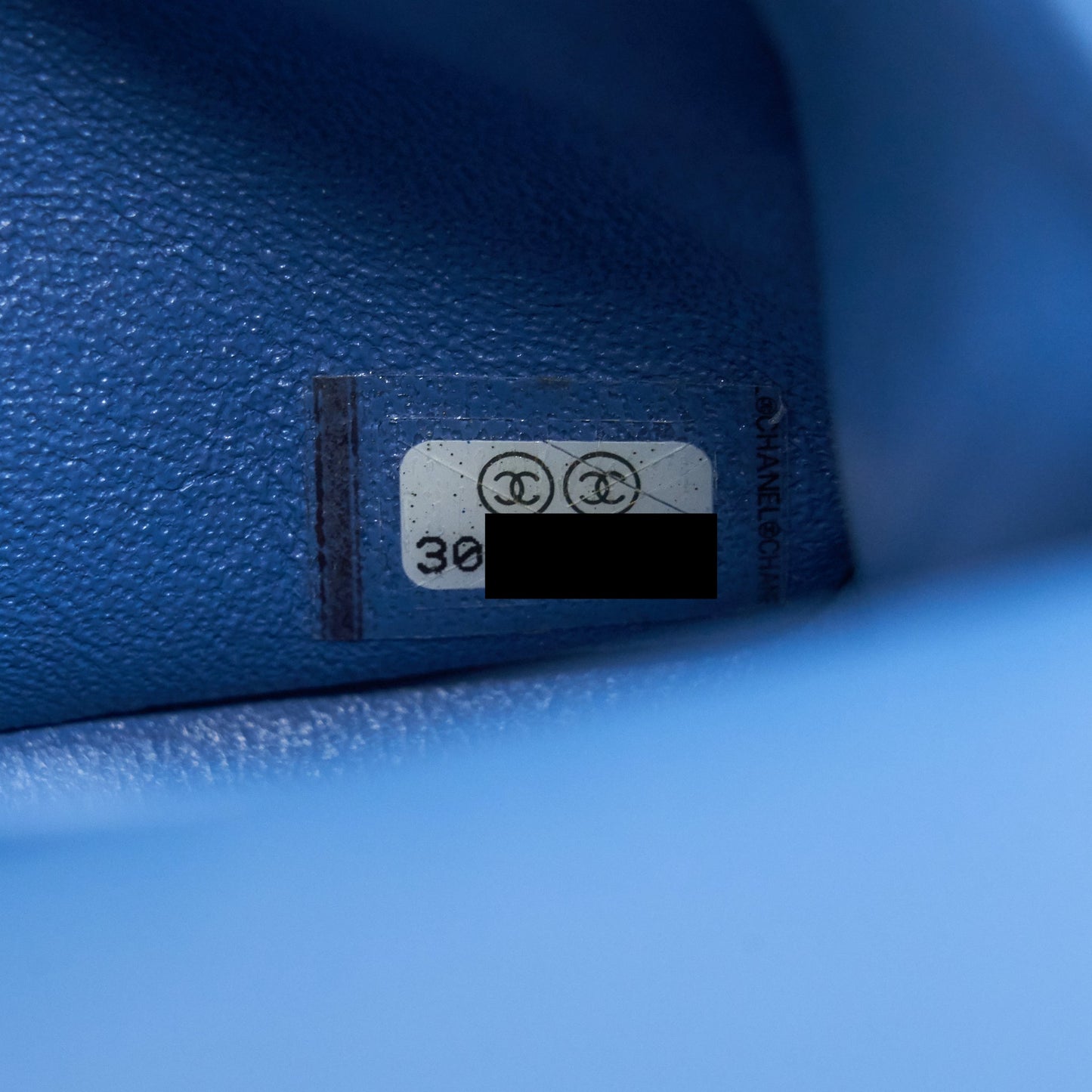 Chanel Small Classic double Flap Caviar Blue L
