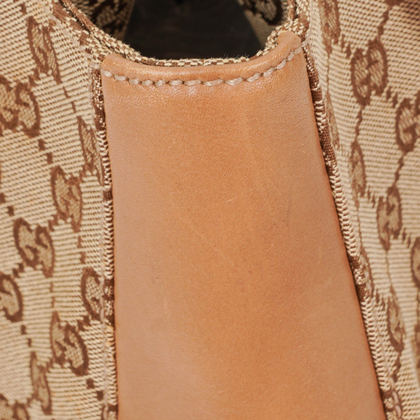 Gucci GG Canvas Beige Tote Bag