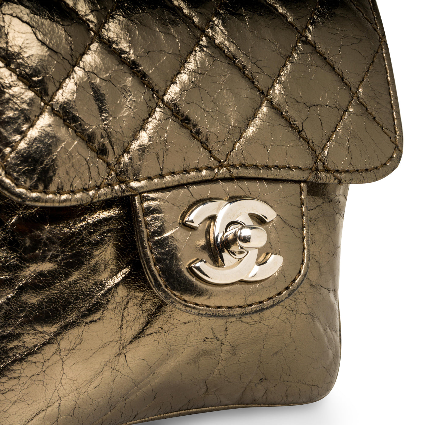 Chanel Metallic Crossbody Bag Calm