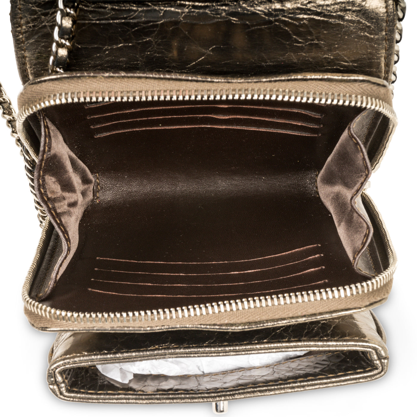 Chanel Metallic Crossbody Bag Calm
