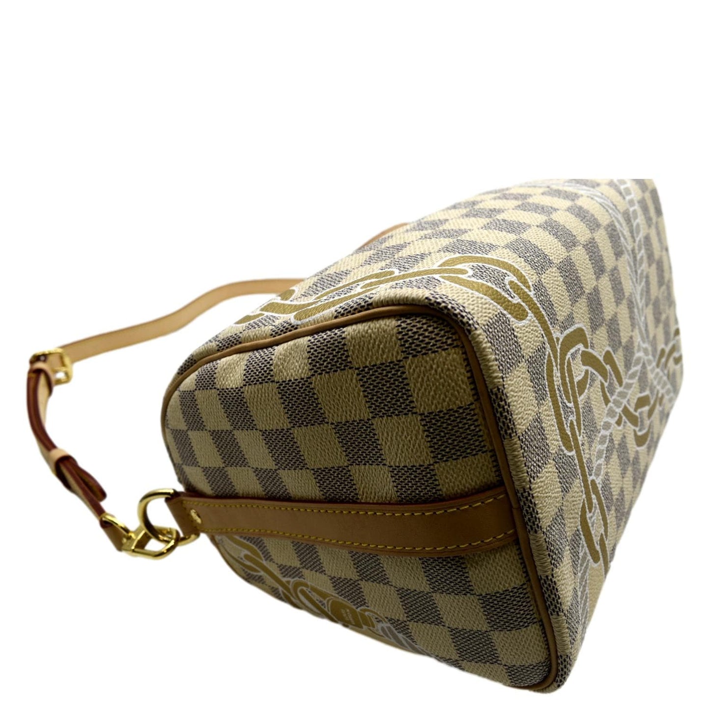 LOUIS VUITTON Nautical  25 Bandouliere Damier Azur Shoulder Bag White