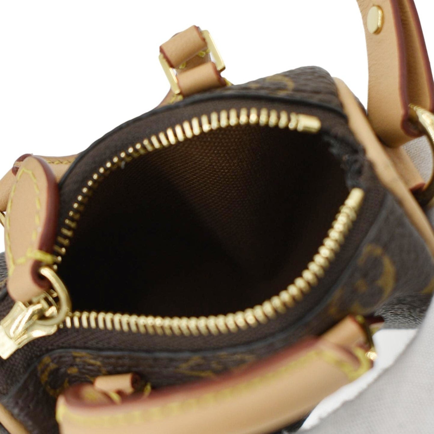 LOUIS VUITTON  Monogram Canvas Bag Charm Brown