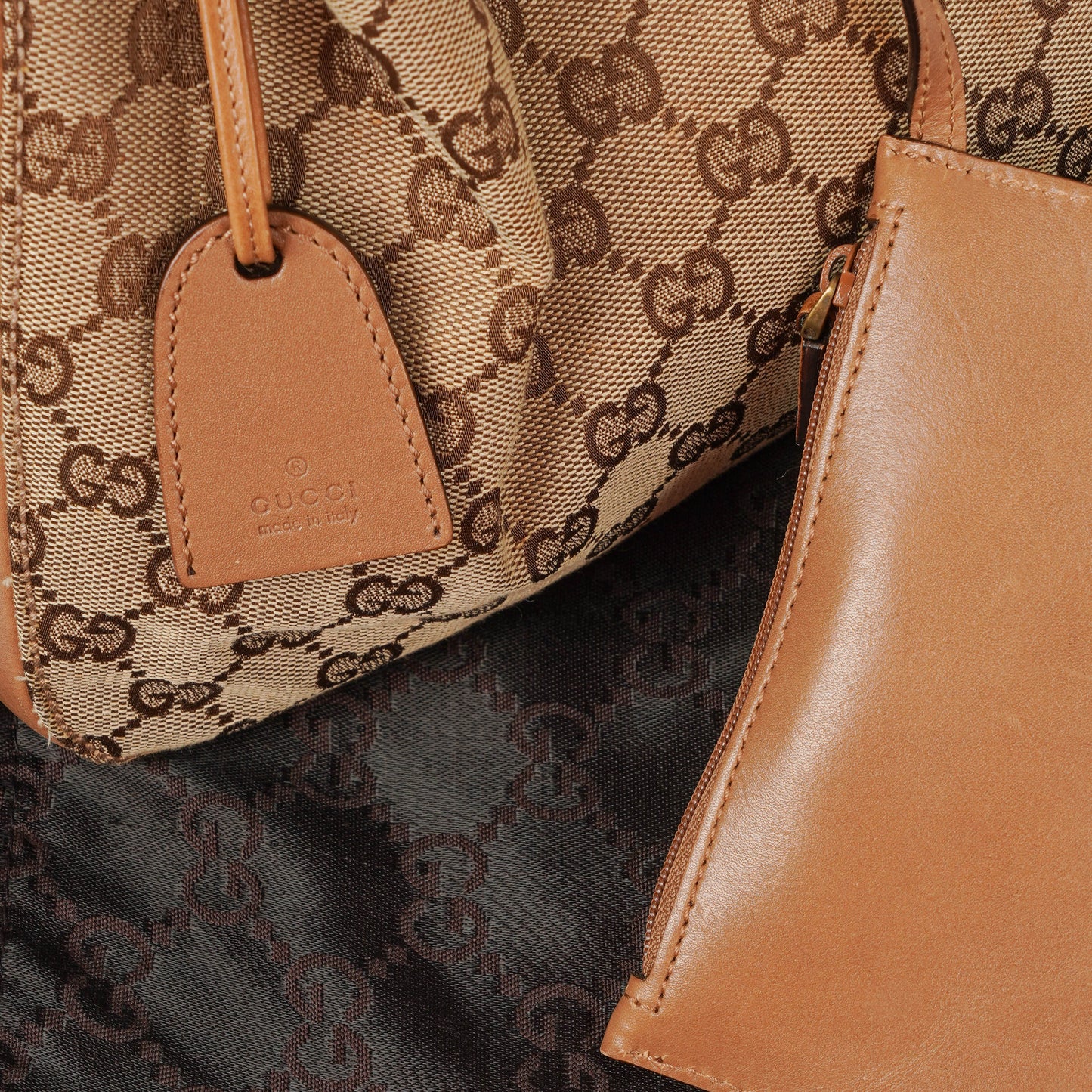 Gucci GG Canvas Beige Tote Bag