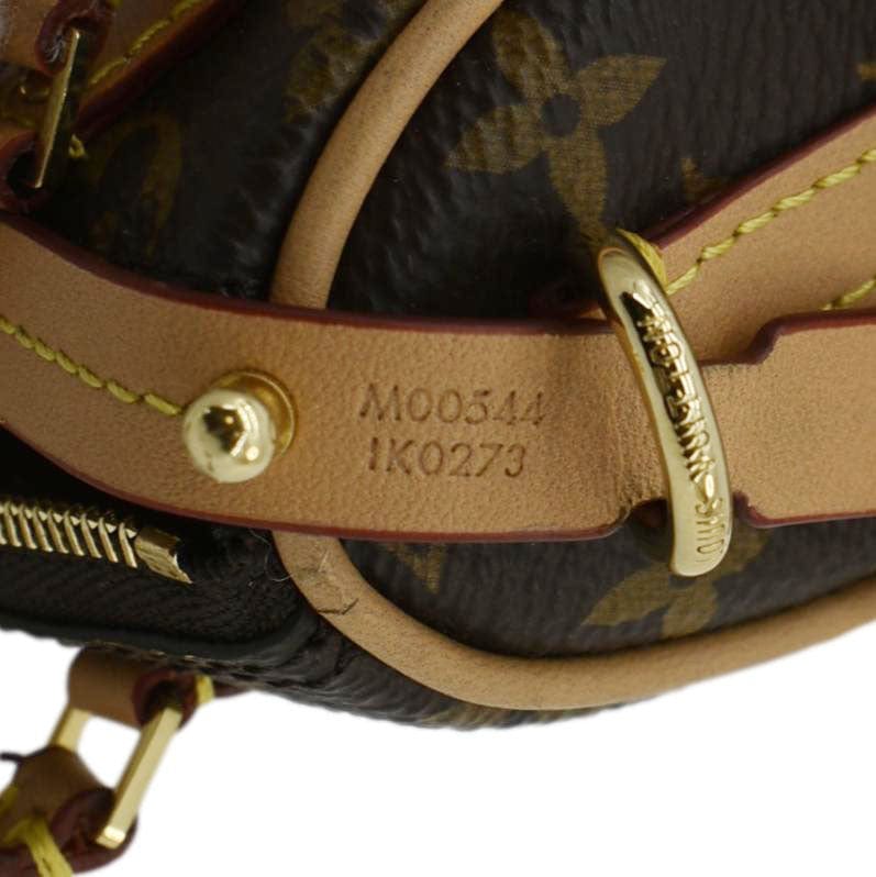 LOUIS VUITTON  Monogram Canvas Bag Charm Brown