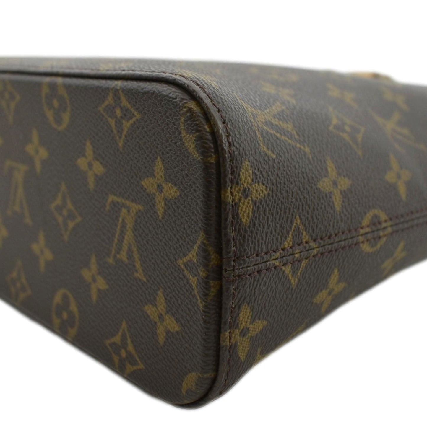 LOUIS VUITTON Luco Monogram Canvas Tote Bag Brown