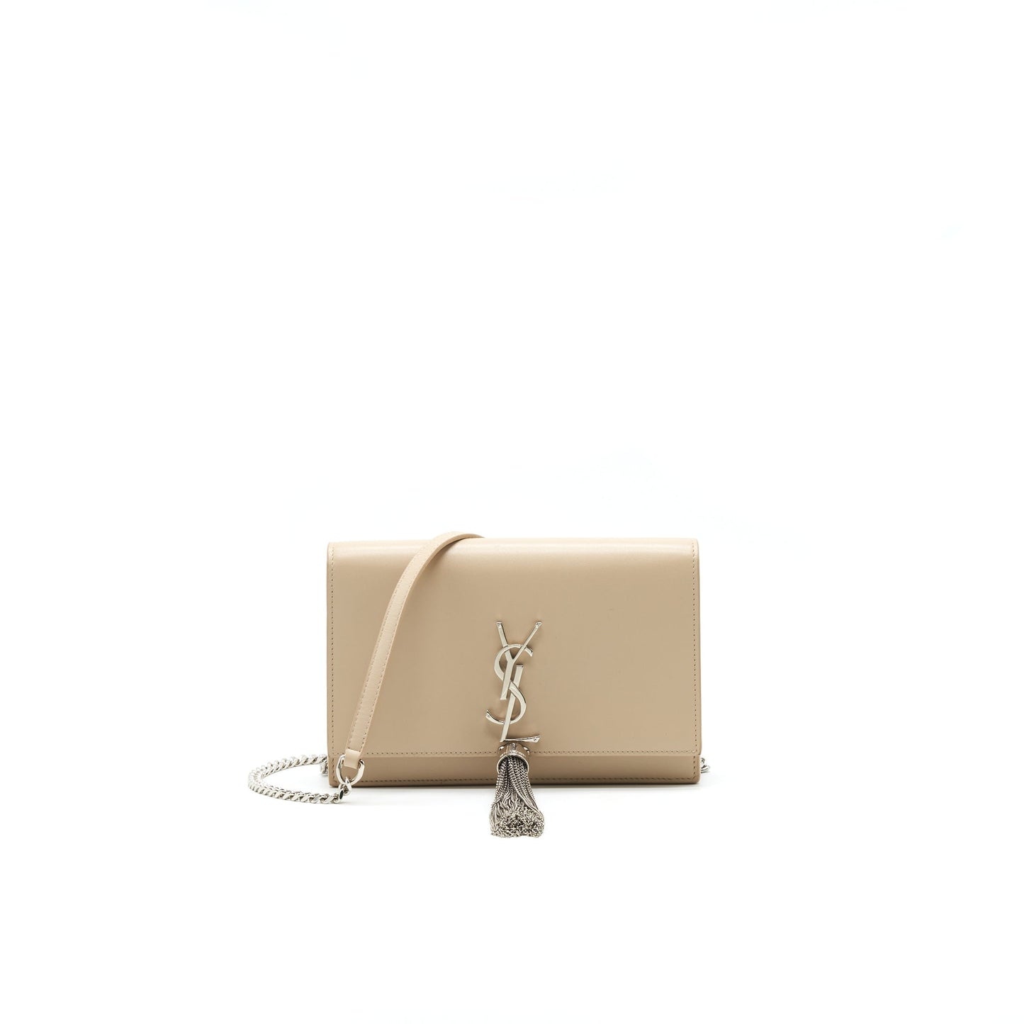 SAINT LAURENT / CHAIN WALLET BEIGE