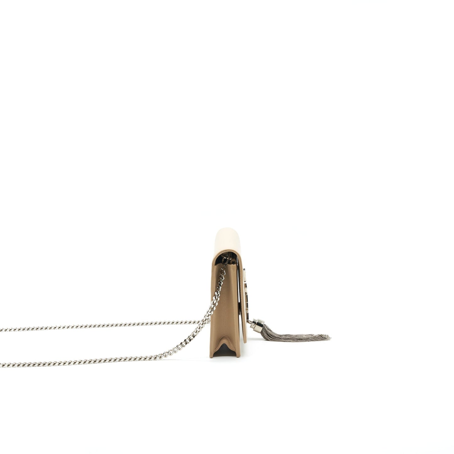 SAINT LAURENT / CHAIN WALLET BEIGE