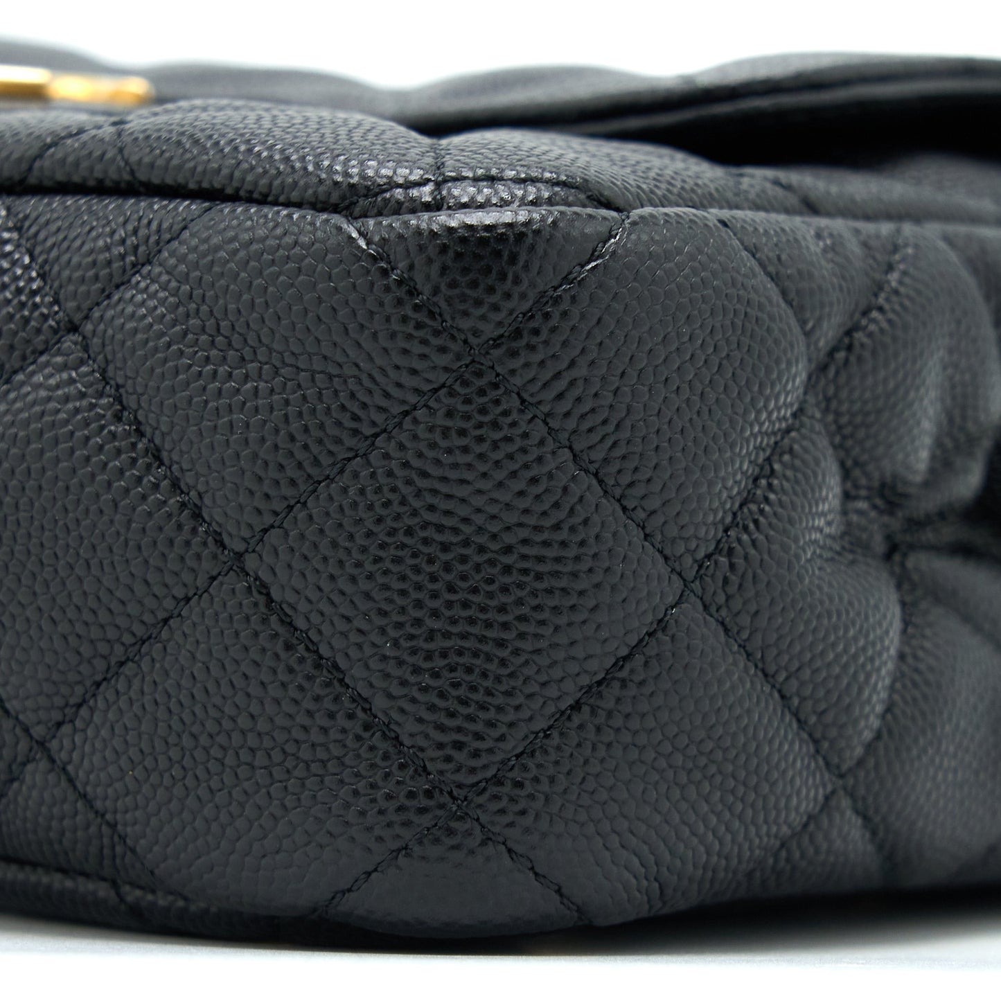 Chanel Small Hobo Bag Caviar Black  (Microchip)