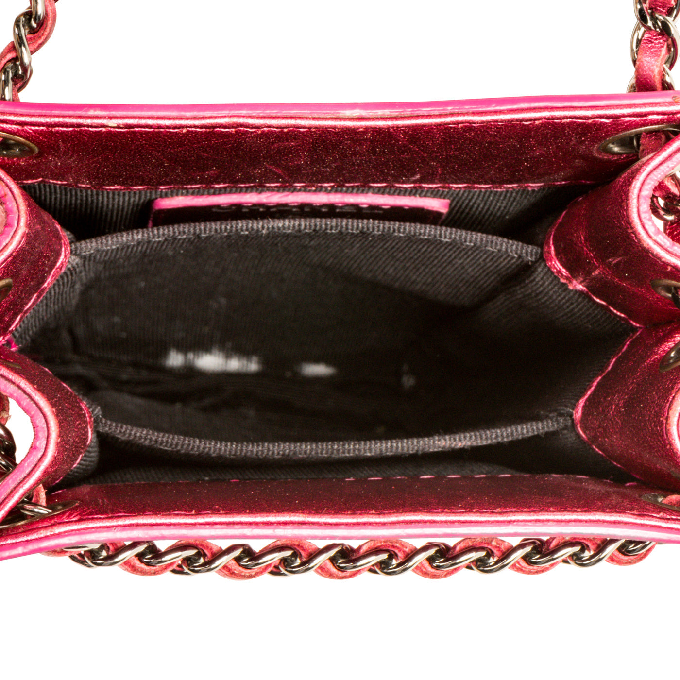 Chanel Metallic Pink Phone Crossbody