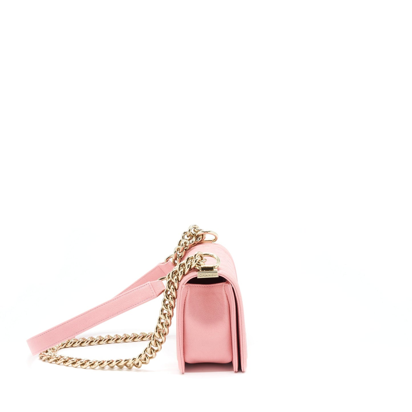 Chanel Small Boy Caviar Light Pink L